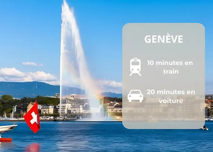 아파트 Cosy Centre A 20min De Geneve